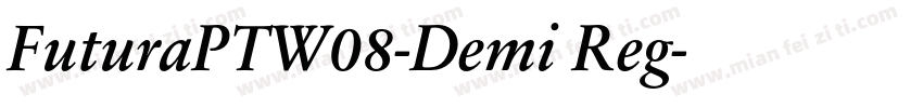FuturaPTW08-Demi Reg字体转换